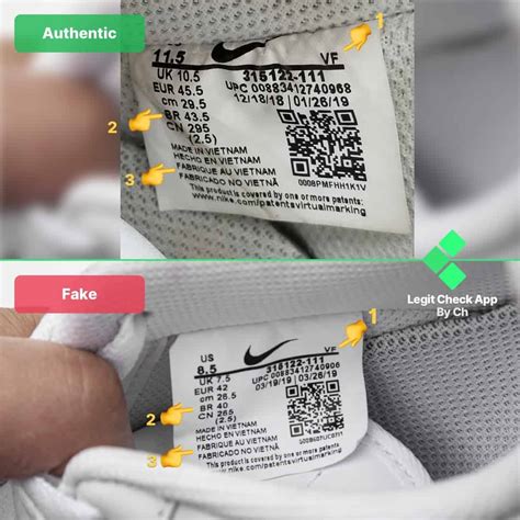 how to tell fake nike receipt|how to check if nikes are genuine.